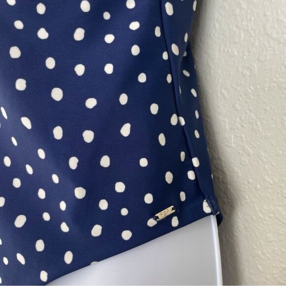 F&F navy blue white polka dot one piece swimsuit 10 - Picture 4 of 11